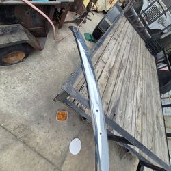 60's Vw front bumper nice chrome straight and a front axel complete  with lowering brackets