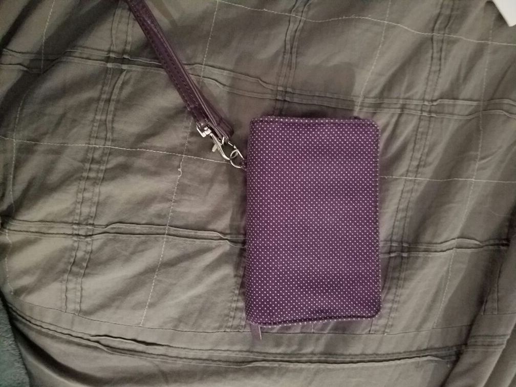 Purple wristlet