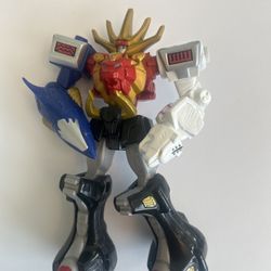 Power Rangers Wild Force Megazord Figure – Red Lion Zord Armored Robot Toy Bandai B7