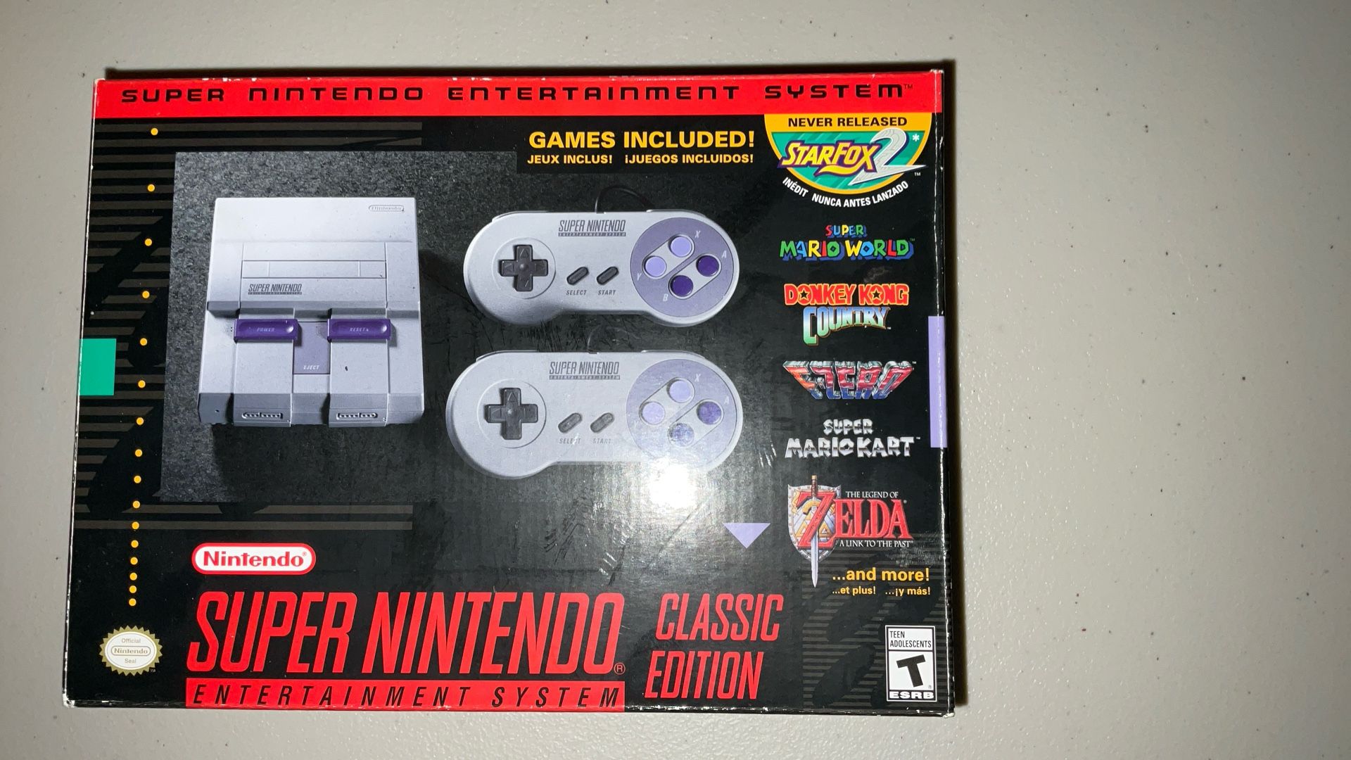 Super Nintendo Entertainment System Classic Edition SNES CIB