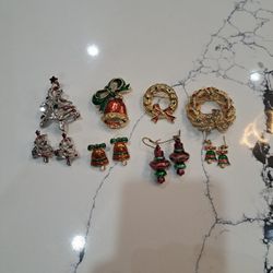 Christmas Earrings And Pendant Set 