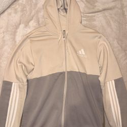 M Adidas Men's Essentials Colorblock Full-Zip Hoodie