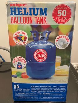 Helium balloon tank