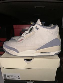 Size 10.5 Nike Air Jordan 3 Retro OG Muslin DH7139-100 III Amazing Condition