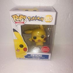 Funko POP! Games: Exclusive Pokemon Pikachu Waving Diamond Vinyl Figure #553 NEW