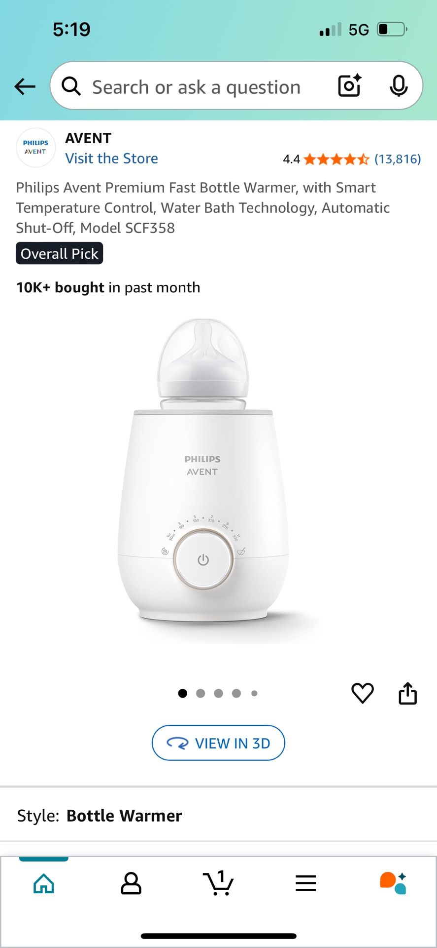 Avent Bottle Warmer
