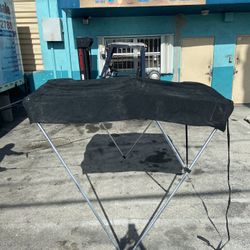 EMPIRE BLACK BIMINI TOP MEASUREMENTS ARE IN LAST PICTURE PAID $300 GREAT CONDITION $150 PR BEST OFFER 