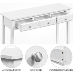 Console Table with 3 Drawers