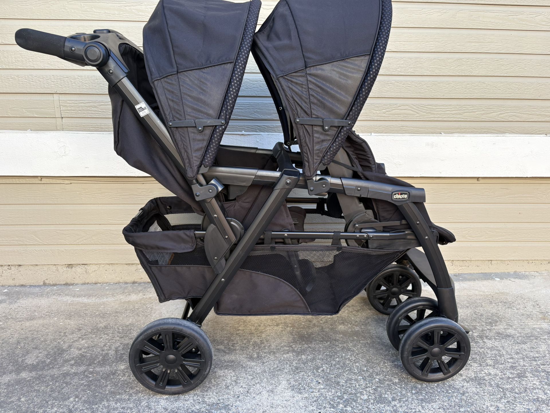 Chicco Cortina Together Double Stroller β Easy Fold & Click with Sunshades
