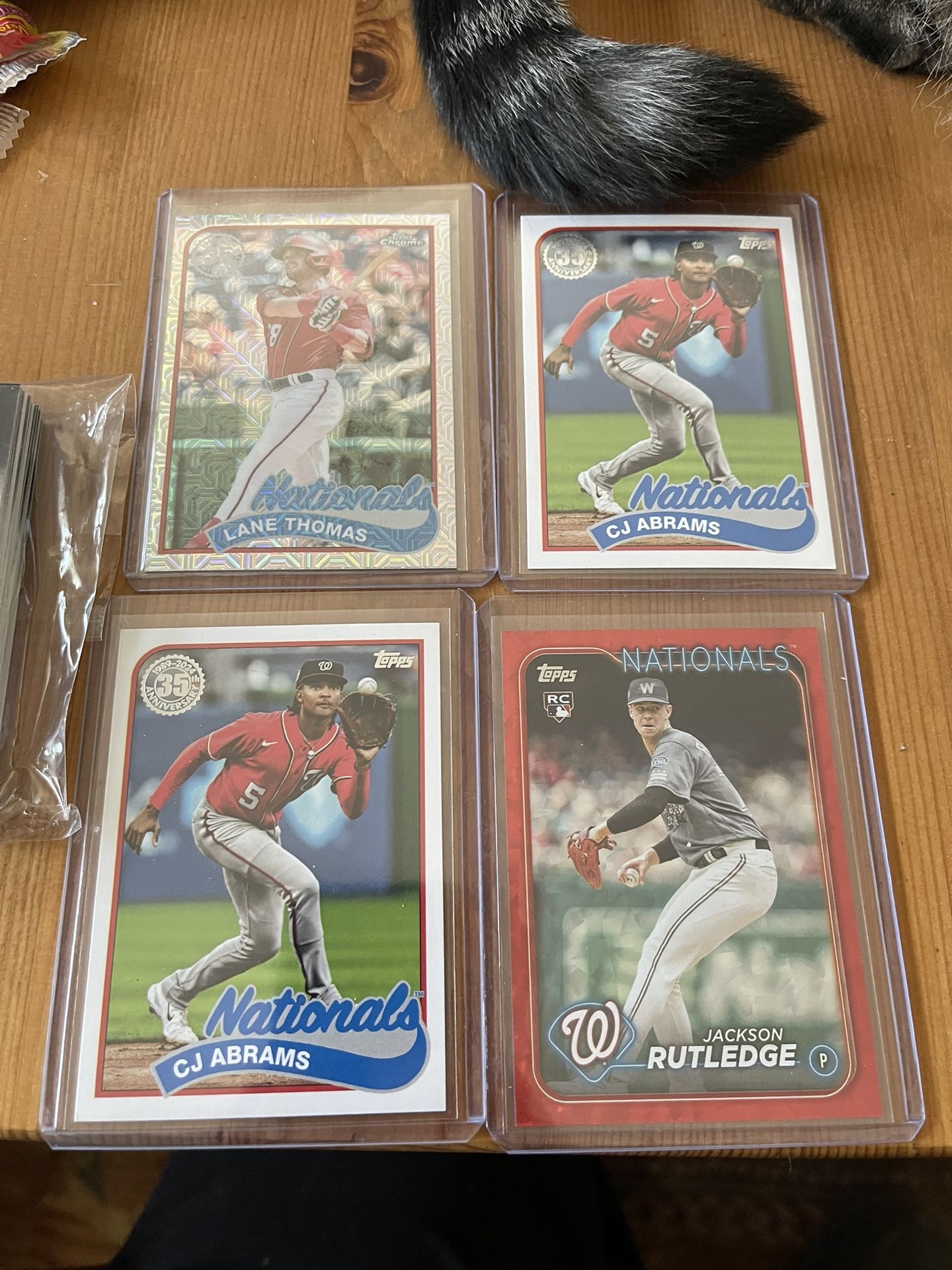 Collection Of Topps 2024 Nationals Baseball Cards