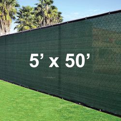 $35 (Brand New) Outdoor 5x50 ft privacy fence, mesh shade cover for garden wall yard backyard 