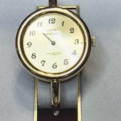 Vintage Marcel Boucher New York Paris Women's Mechanical Gold Plated Watch - 7”