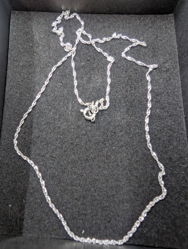 18" Italian 925 Diamond Cut Rope Neckless