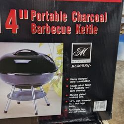 Portable Charcoal Kettle Grill