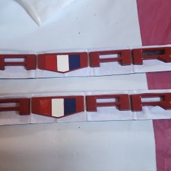  red fender self-adhesive emblem. 2pc 