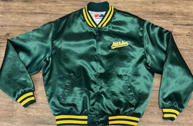 Oakland Athletics A’s Vintage 1990’s Satin Jacket. Swingster Made in The USA. Men’s Size: XL.  (Fits more like Large) SALE $100.00