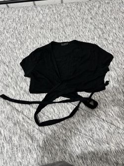 Cross over crop top