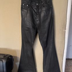 Rick Owens bolan  Mainline Waxed Jeans 