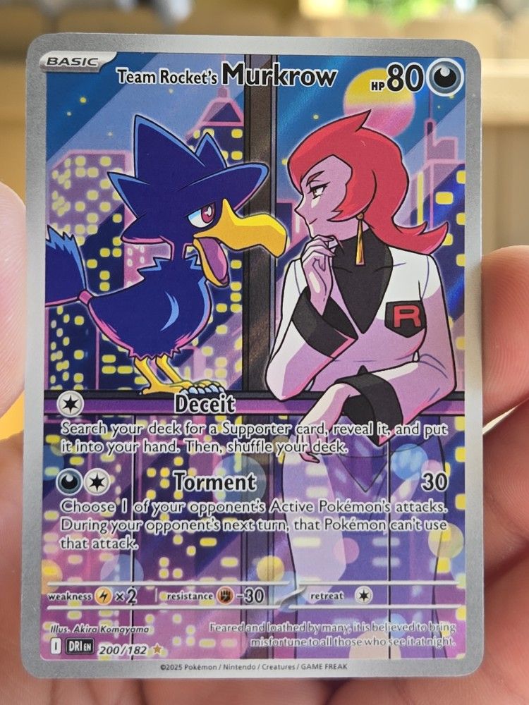 Team Rocket Murkrow Pokémon Card