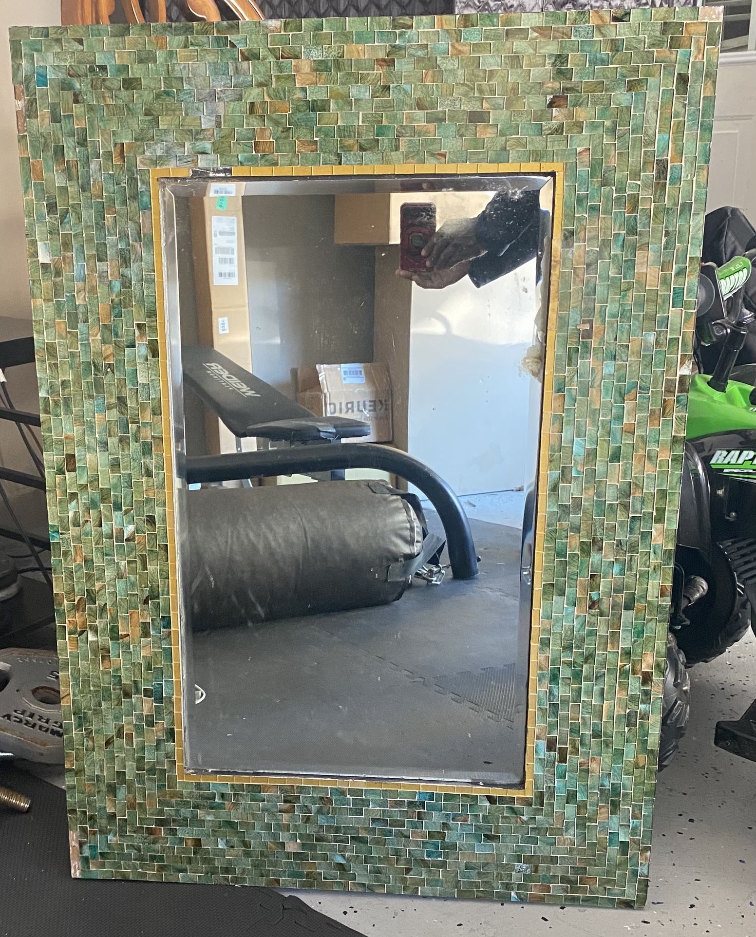 Abstract Marble Wall Mirror