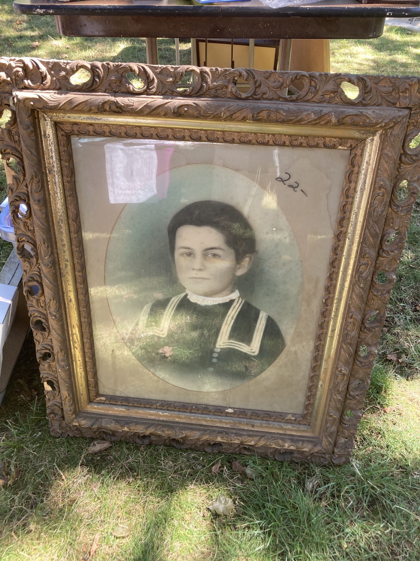 Antique framed photo