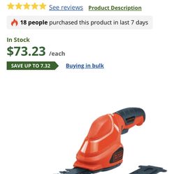 Exelente podadora manual de batería recargable black n decker magnifica muy barata $35