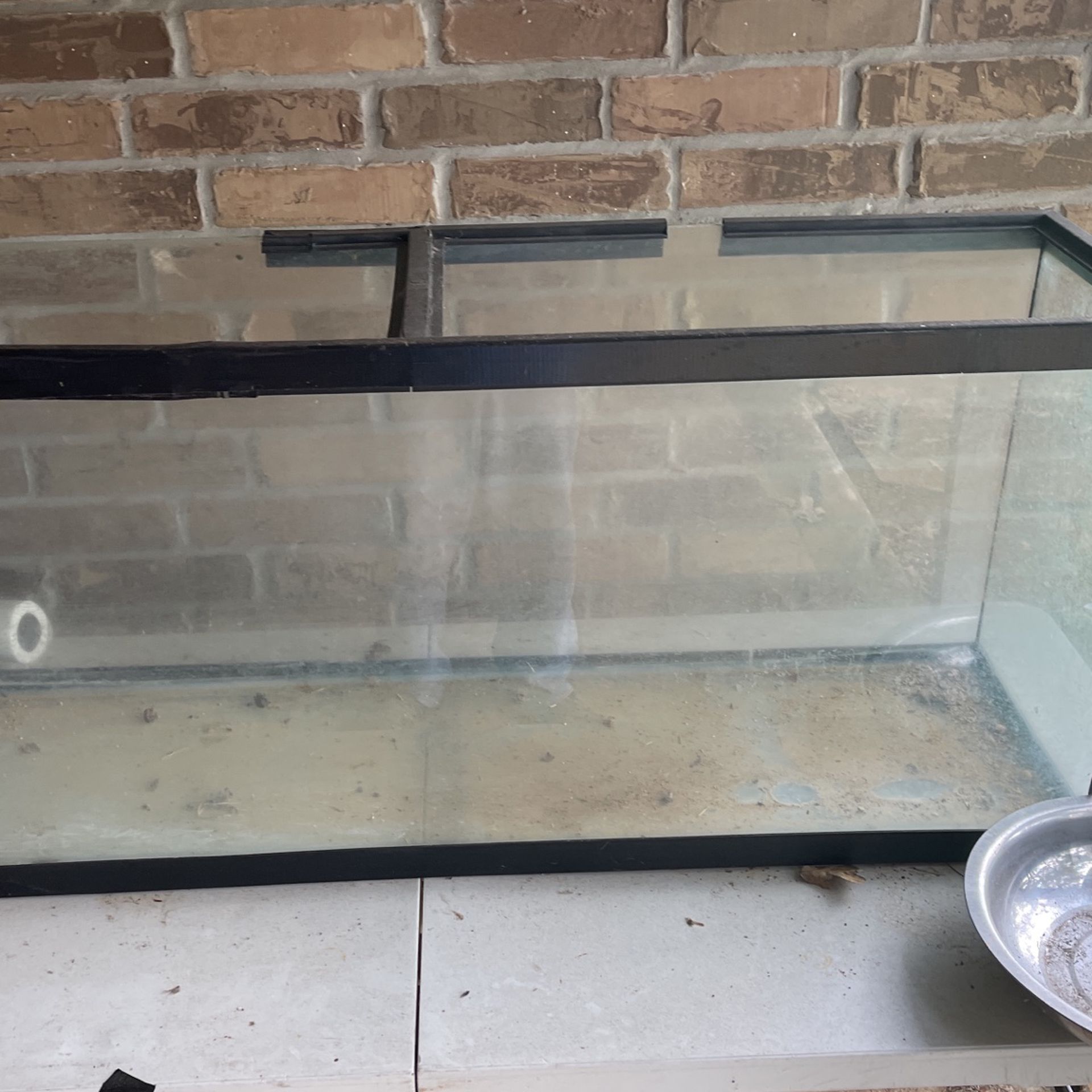55 Gallon Tank Holds Water Great,  Asking $35For It, It Needs Some New Trim Work That Is All, 