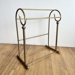 Antique Vintage Brass Towel Rack