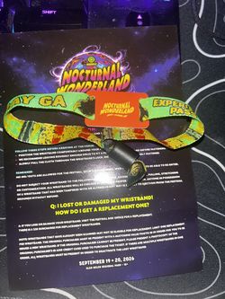 Nocturnal wonderland GA 2 day wristband