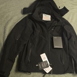 DEWBU Soft Shell Heated Jacket for Men with 12V Battery