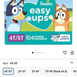 Pampers Training Pants - Easy Ups Boys & Girls Bluey - Size 4T-5T