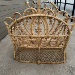 Lollipop Rattan Peacock Loveseat-Matthew Izzy