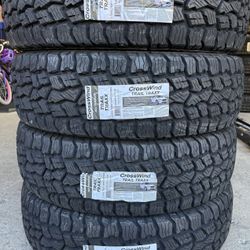 (4) - LT245/75/17 Crosswind Trail Traxx Tires