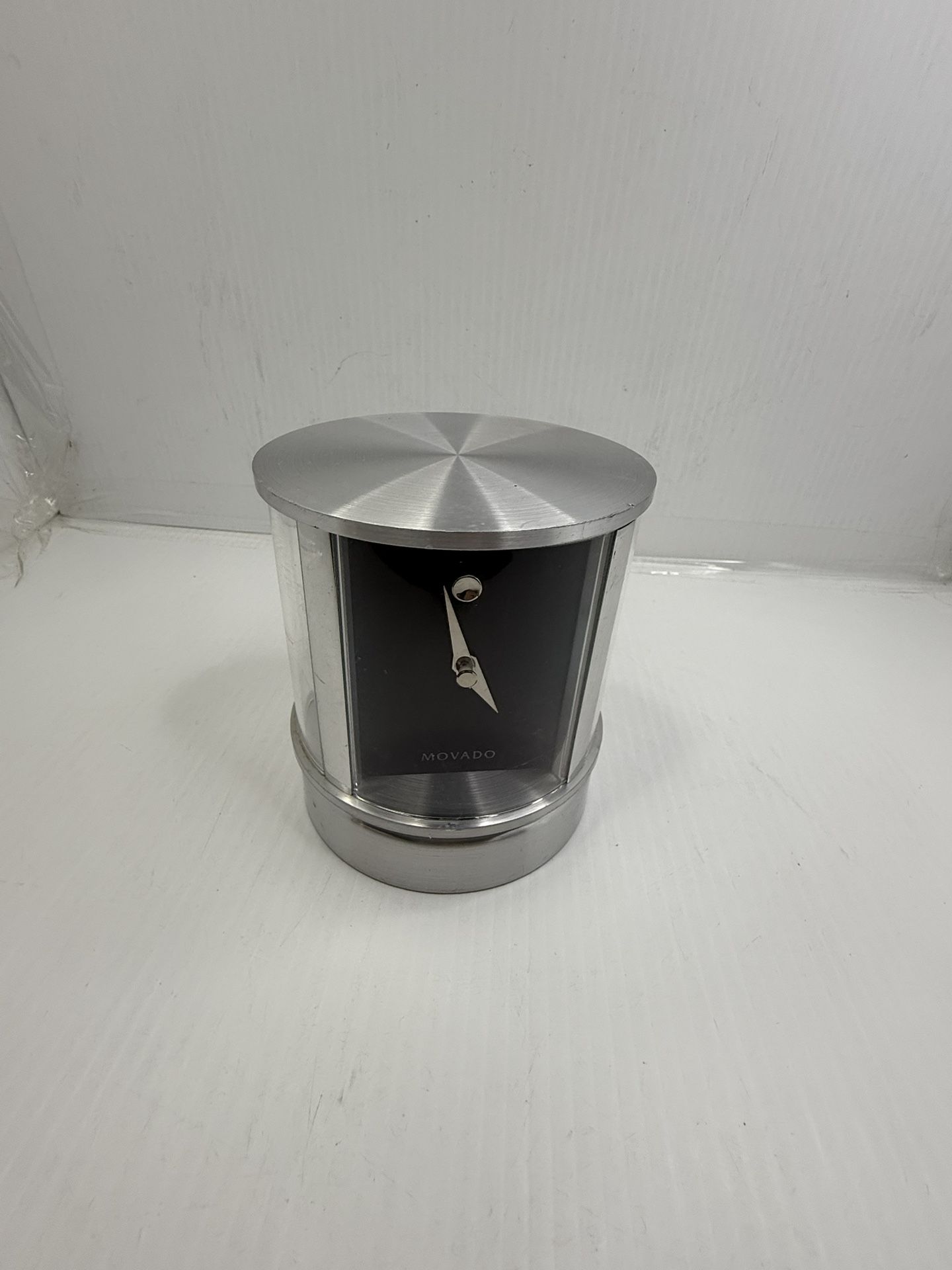 Movado Four Sided Rotating Desk Clock w/Thermometer Humidity