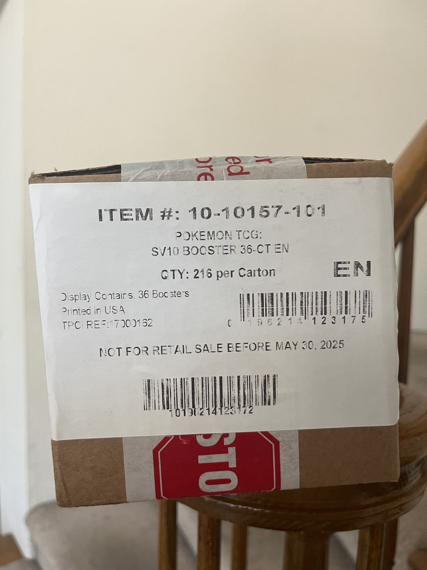 Pokemon Destined Rivals Booster Box Sealed Case