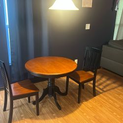 Table and 2 Chairs Dining Set