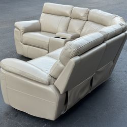 Sectional Couch/ Sofa - Recliners - Cream - Delivery Available 🚛