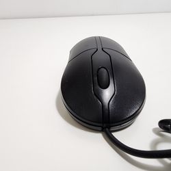 Dell Black USB Scroll Wheel 3 button Optical Mouse wired keyboard PC computer
