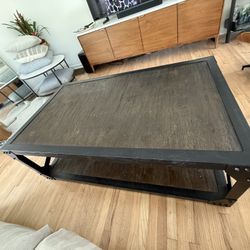 Coffee Table Wood And Metal