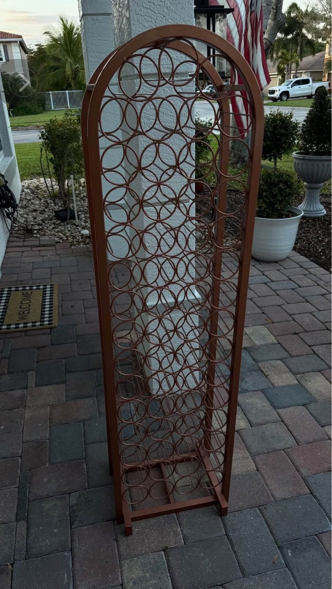 Wine Rack - Bronze/Copper - 59 Bottles