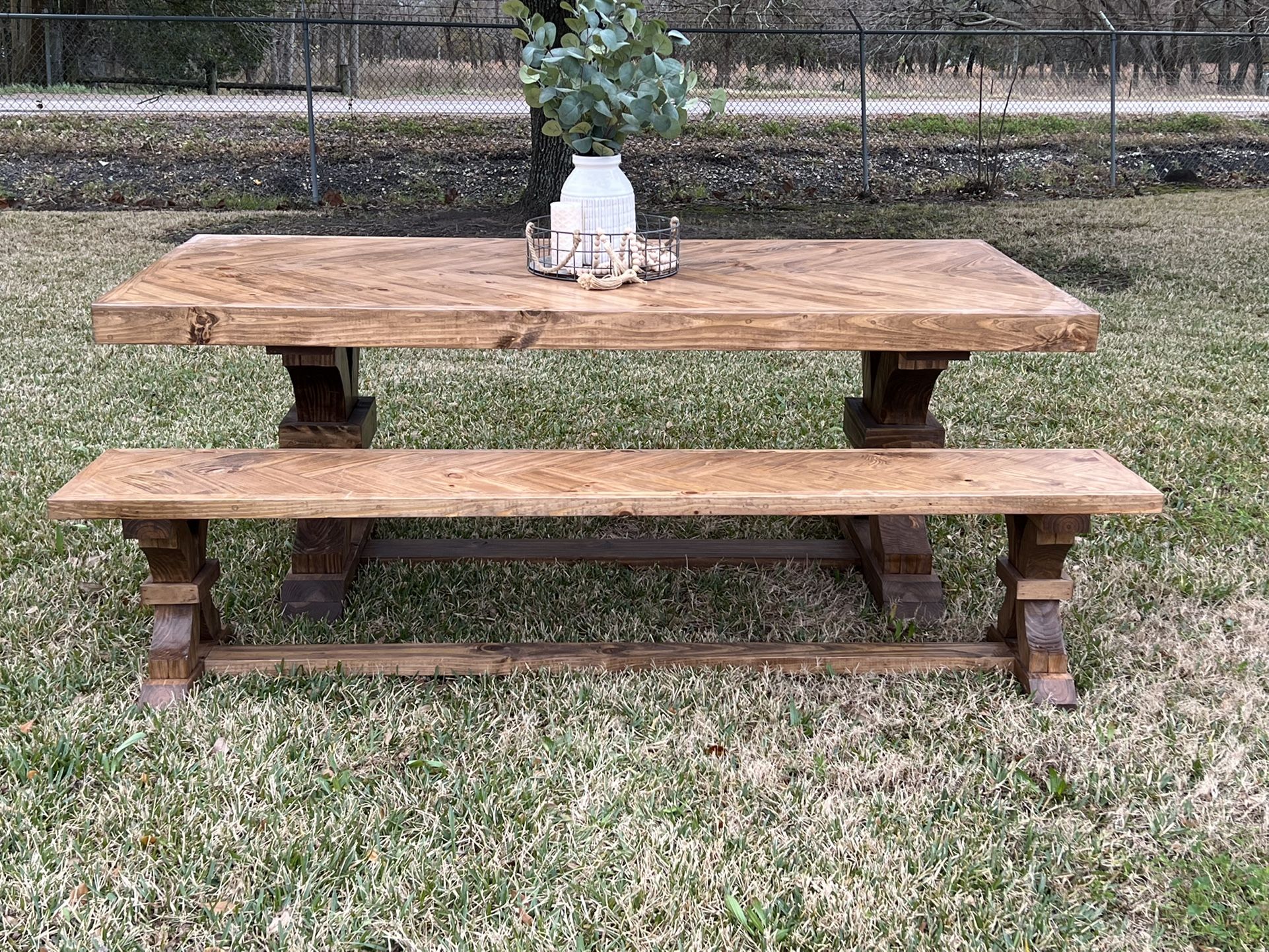 Custom Dining Table Farmhouse Country French Modern Rustic Solid