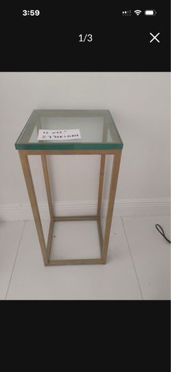 Metal and glass coffee table very sturdy