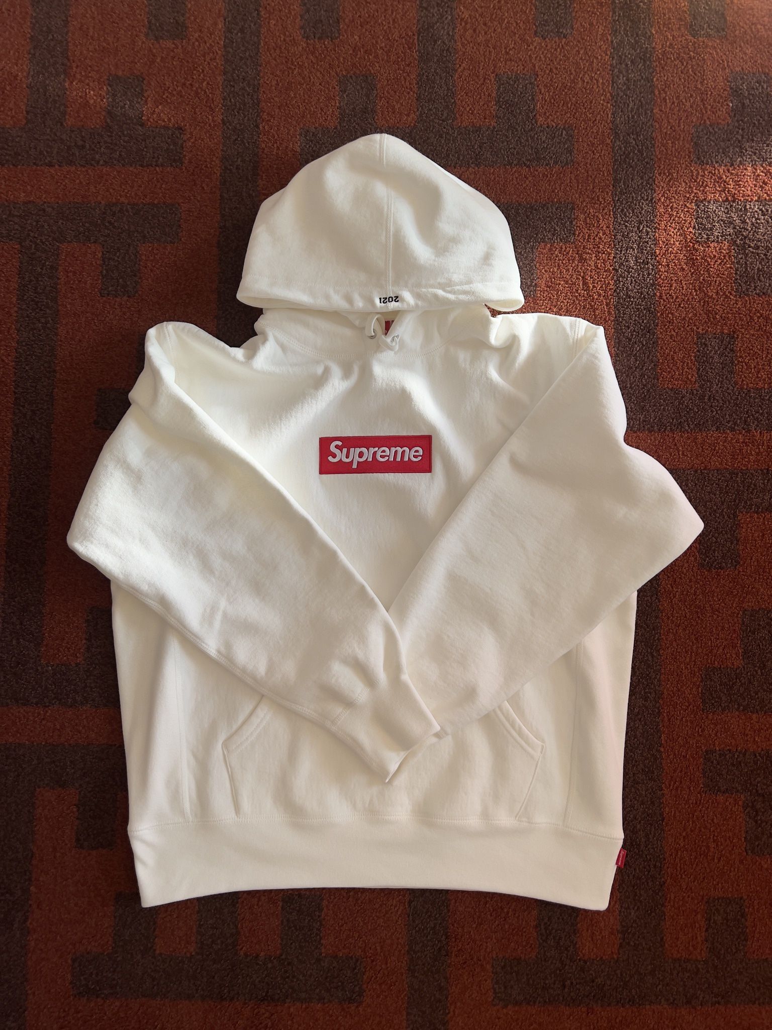Supreme Box Logo Hoodie Sweatshirt M White