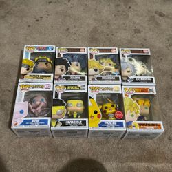Pop Figures (7ds, Pokémon, Dbz, Invincible) Like New!