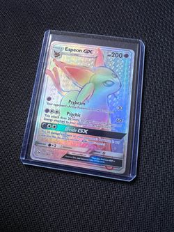 Pokemon Cards Sun & Moon Base Set Espeon GX Secret Rare