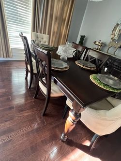 Cherry dining table for 6
