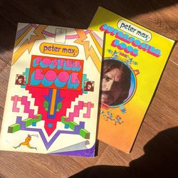 Peter Max Poster Book SET Book 1 & 2 Both!