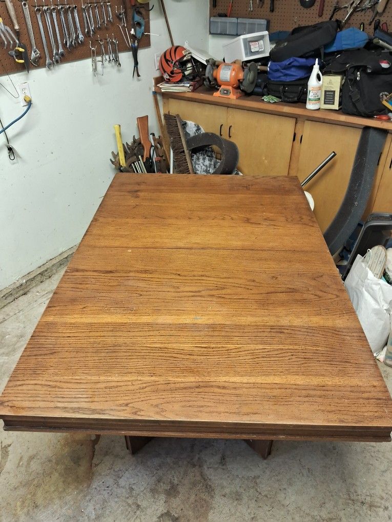 Wood Dining Room Table 64x42x30"