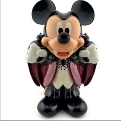 Used (as is ) $20 obo - Disney Parks Dark Mickey Mouse Vampire Popcorn Bucket Halloween EUC