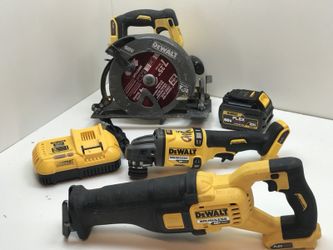 Dewalt Flex VOLT 60v Grinder, Skill saw & Sawzall kit